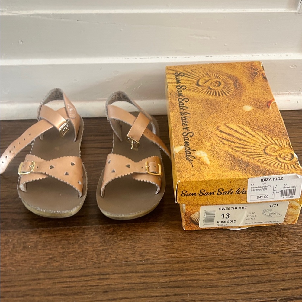 Ibiza Kidz Sweetheart Kids Sandals in Rose Gold